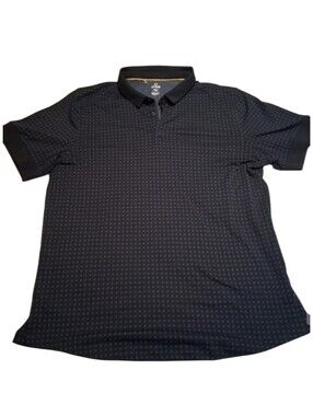 Under Armour Men's XL Fitted Golf Polo Blue Micro Dot Performance Shirt EUC